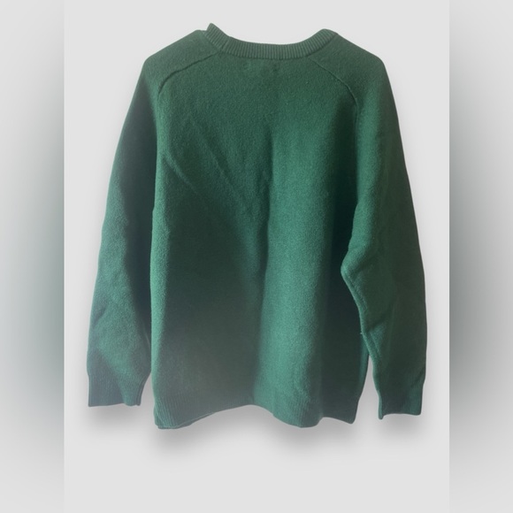American Eagle AE77 Women’s 100% Wool Sweater Size Medium Relaxed Fit Green NWT - Picture 7 of 7